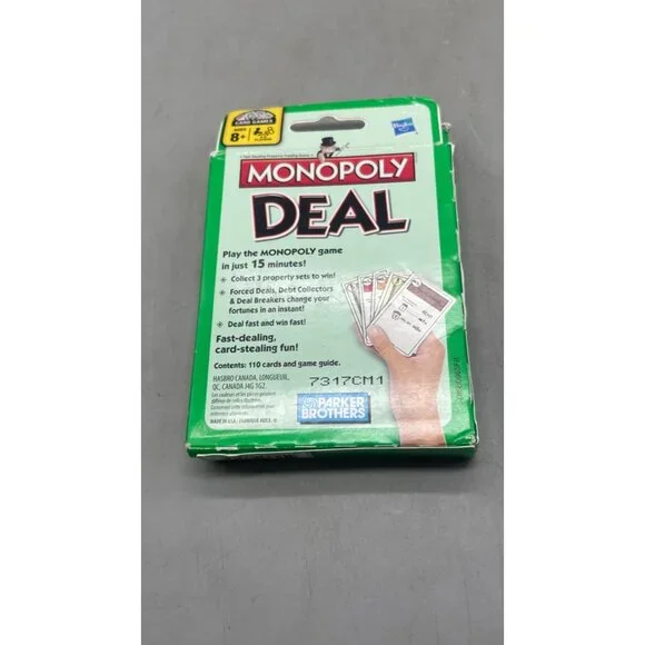 Monopoly Deal Card Game Ages 8+ For 2-5 Players By Hasbro Gaming READ - Picture 3 of 8